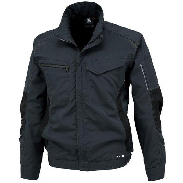 ストレッチタフワークジャケット 黒/チャコールグレー