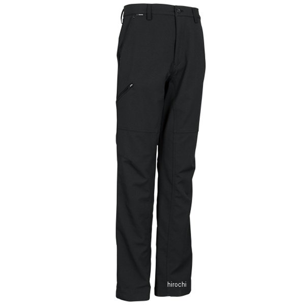 ウルトラライトストレッチメンズパンツ 右側脇ファスナー付 黒