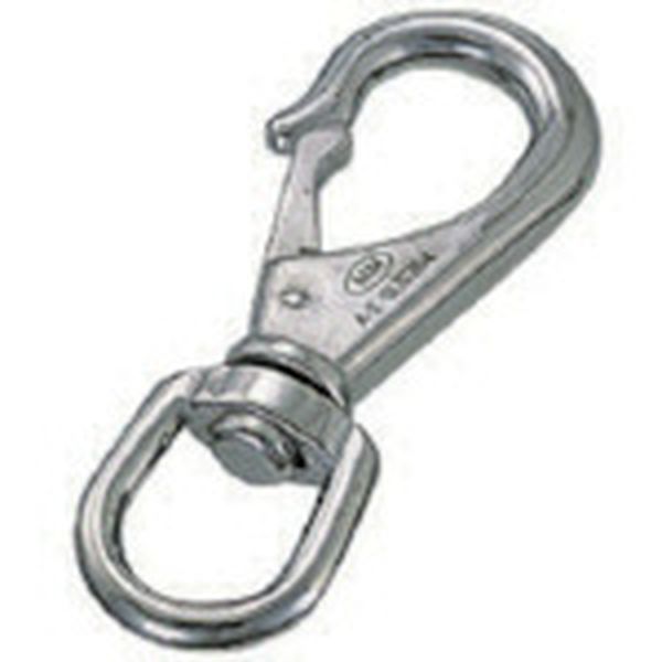 A0 849-0457  Sフック ステンレス スイベルスナップ 線径4mm 長さ66mm