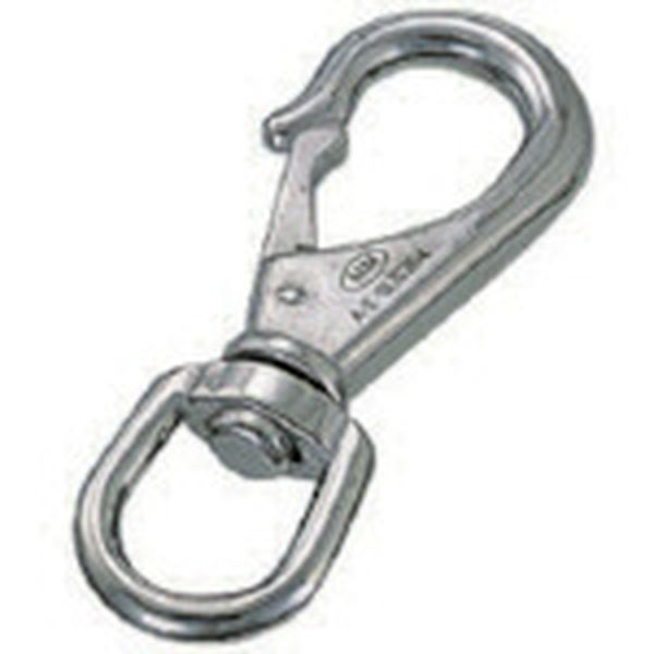 A1 849-0458  Sフック ステンレス スイベルスナップ 線径5mm 長さ85mm