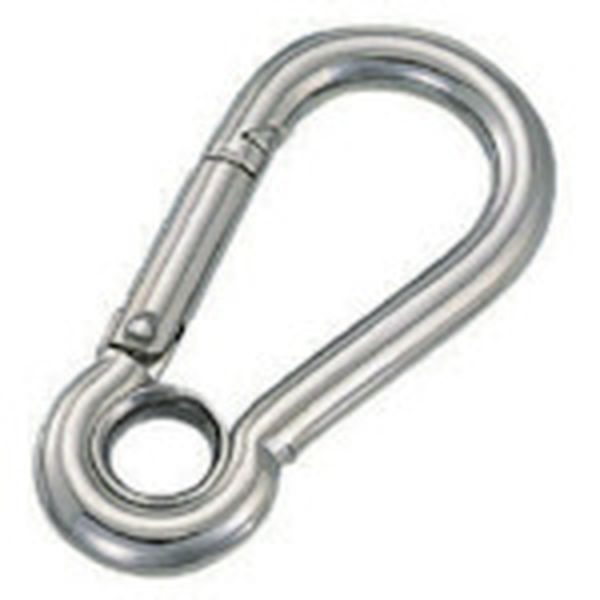 A8  Sフック ステンレス スナップフックA型(リング付) 線径8mm 長さ80mm