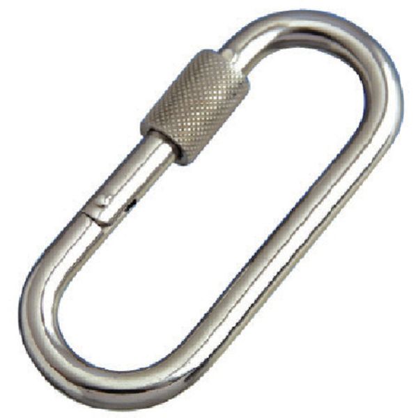 P4B 849-2122  ステンレス プチカラビナ(環付) 線径4mm長さ38mm