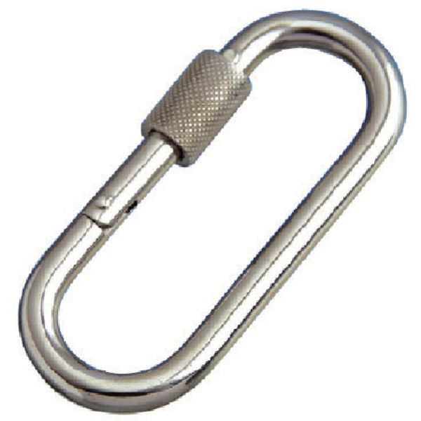 P8B 849-2137  ステンレス プチカラビナ(環付) 線径8mm長さ74mm