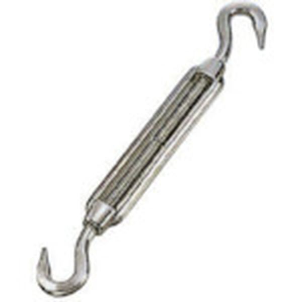 TB8H 849-2943 ステンレス 枠式ターンバックル(フック＆フック) 捻子径2分5厘 使用荷重1.18kN