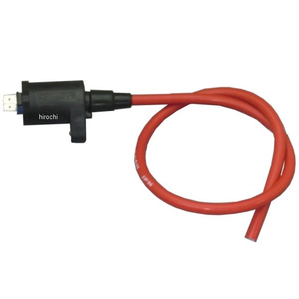 レーシングIGコイル スピードプロツインシリコンプラグコード付 キャップ無し スーパーカブ/リトルカブ 黒/赤