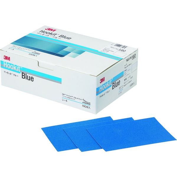 HSHT18075X110B  ブルーサンディングシート 75X110mm ＃180 (100枚入)