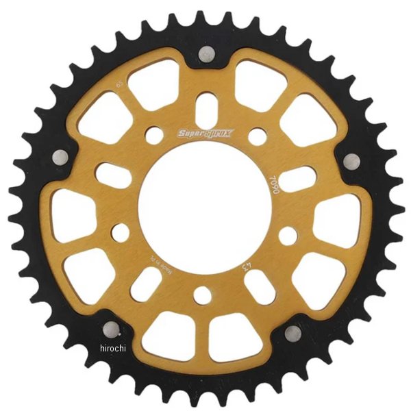 SUPERSPROX リアスプロケット ステルス 530-43T ゴールド