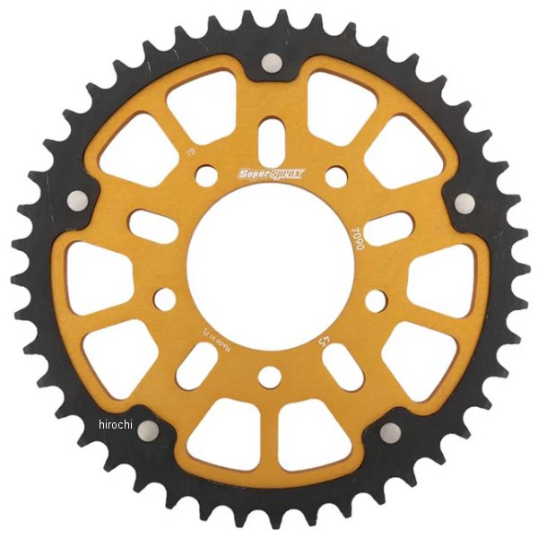 SUPERSPROX リアスプロケット ステルス 530-45T ゴールド