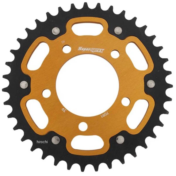 SUPERSPROX リアスプロケット ステルス 520-39T ゴールド