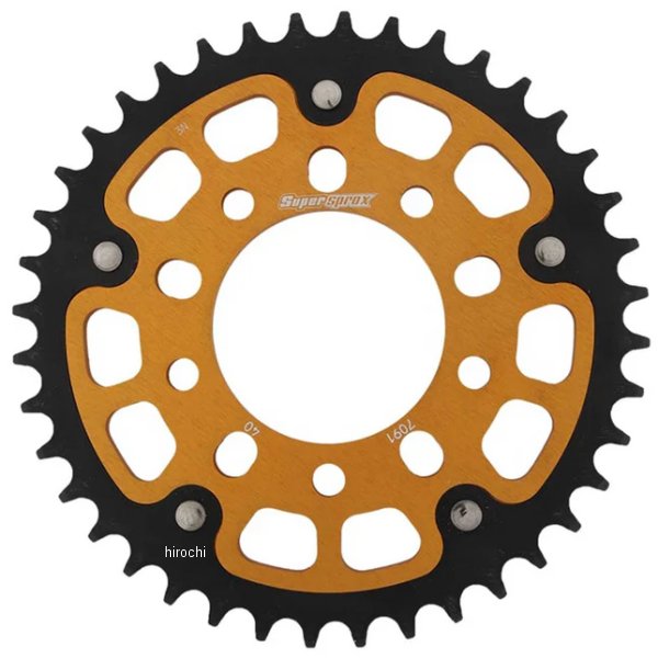 SUPERSPROX リアスプロケット ステルス 520-40T ゴールド