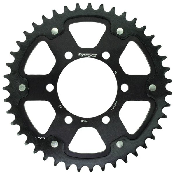 SUPERSPROX リアスプロケット ステルス 530-43T 黒