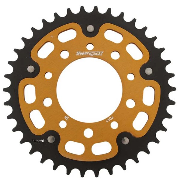 SUPERSPROX リアスプロケット ステルス 520-38T ゴールド