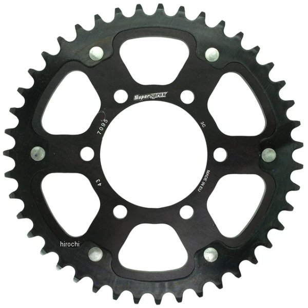 SUPERSPROX リアスプロケット ステルス 525-43T 黒