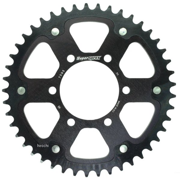 SUPERSPROX リアスプロケット ステルス 525-45T 黒