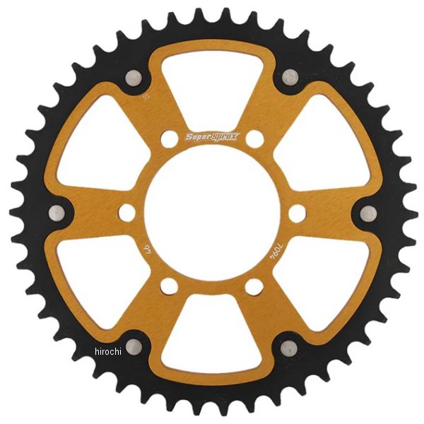 SUPERSPROX リアスプロケット ステルス 520-46T ゴールド