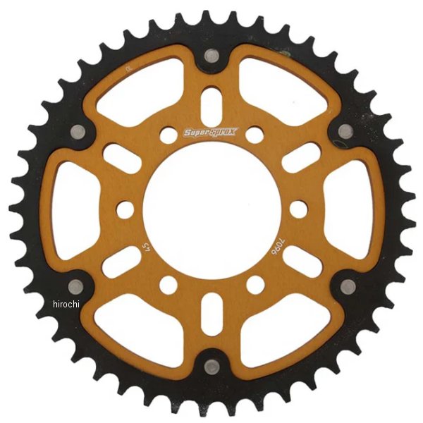 SUPERSPROX リアスプロケット ステルス 530-45T ゴールド