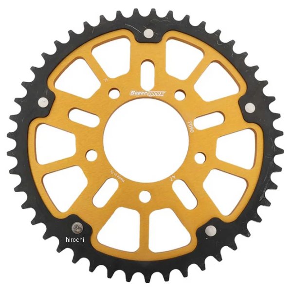 SUPERSPROX リアスプロケット ステルス 530-47T ゴールド