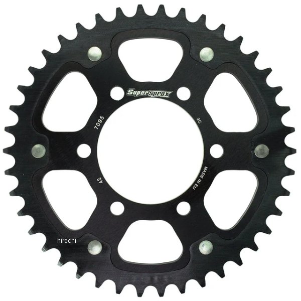 SUPERSPROX リアスプロケット ステルス 525-42T 黒