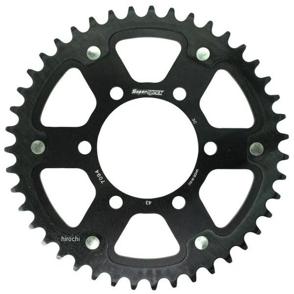 SUPERSPROX リアスプロケット ステルス 520-43T 黒