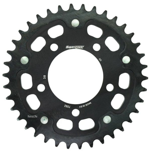 SUPERSPROX リアスプロケット ステルス 525-38T 黒