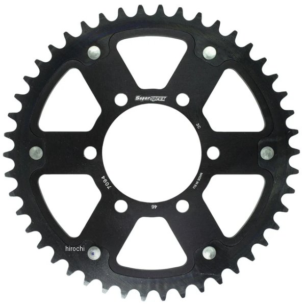 SUPERSPROX リアスプロケット ステルス 520-46T 黒