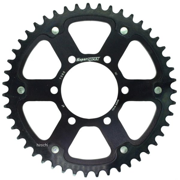 SUPERSPROX リアスプロケット ステルス 525-47T 黒