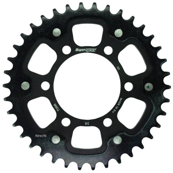 SUPERSPROX リアスプロケット ステルス 530-38T 黒