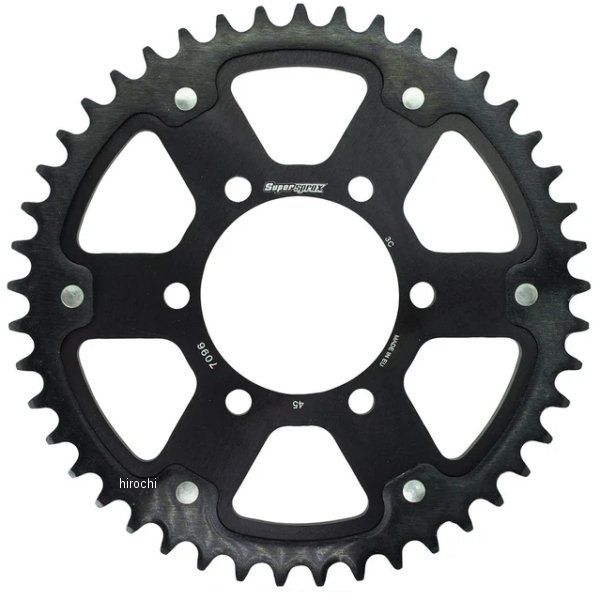 SUPERSPROX リアスプロケット ステルス 530-45T 黒
