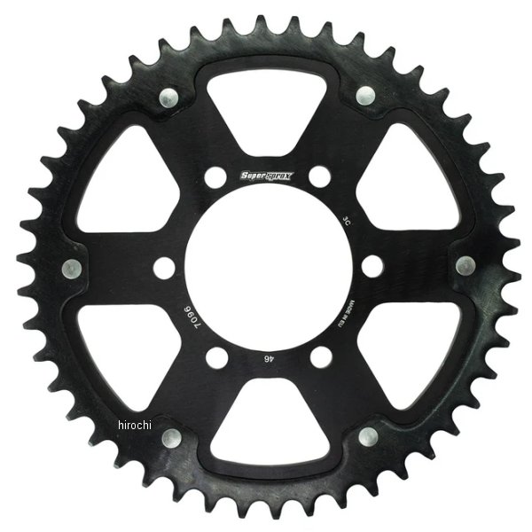 SUPERSPROX リアスプロケット ステルス 530-46T 黒