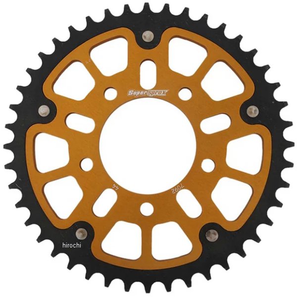 SUPERSPROX リアスプロケット ステルス 525-44T ゴールド