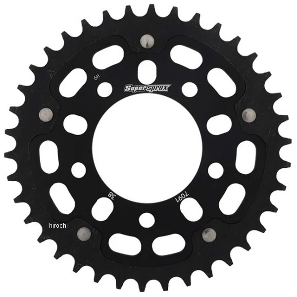 SUPERSPROX リアスプロケット ステルス 520-38T 黒