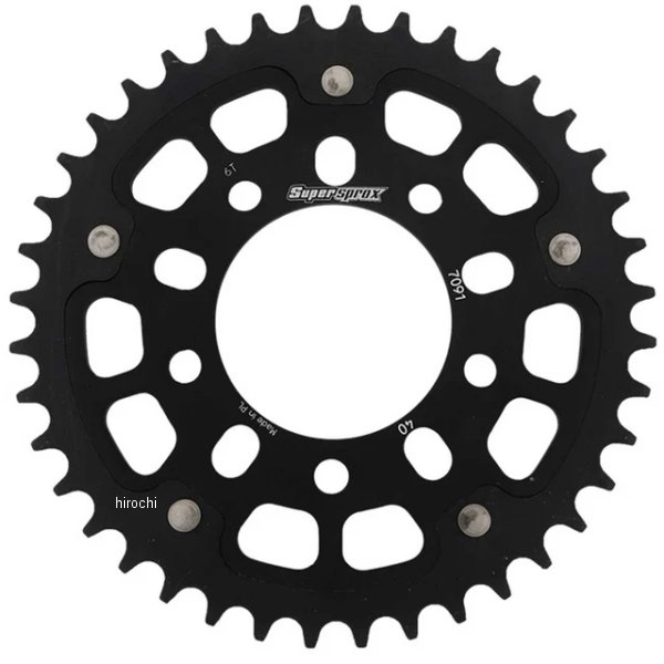 SUPERSPROX リアスプロケット ステルス 520-40T 黒