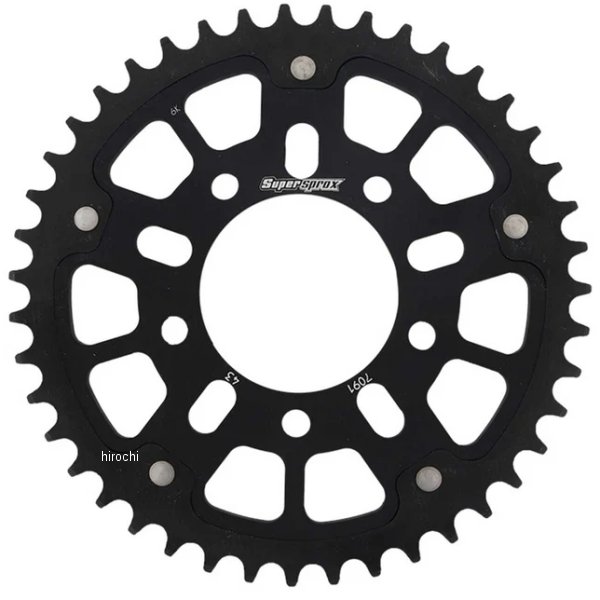 SUPERSPROX リアスプロケット ステルス 520-43T 黒