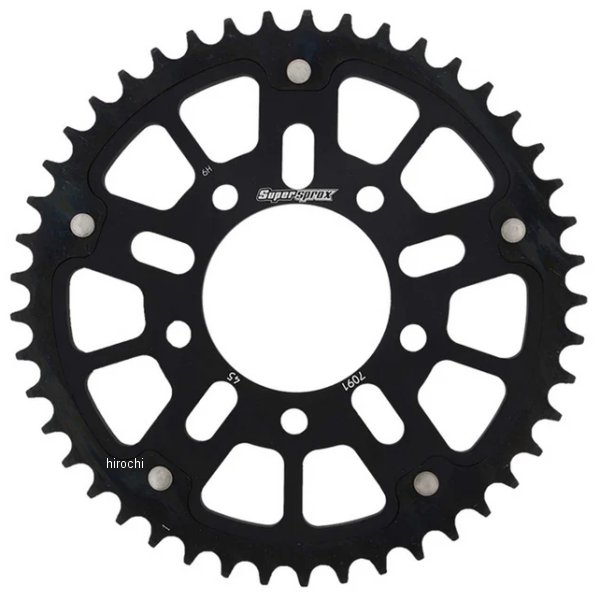 SUPERSPROX リアスプロケット ステルス 520-45T 黒