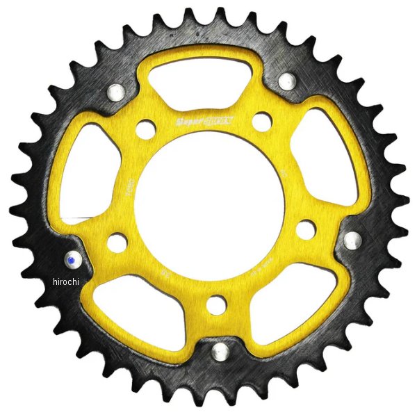 SUPERSPROX リアスプロケット ステルス 530-38T ゴールド