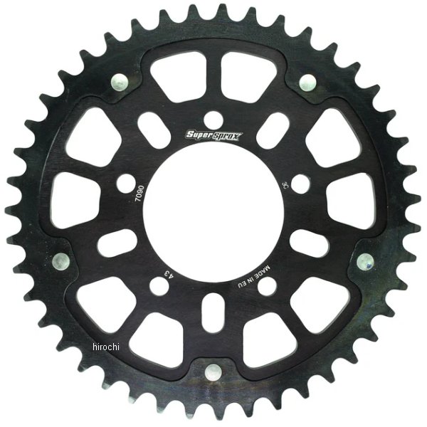 SUPERSPROX リアスプロケット ステルス 530-43T 黒