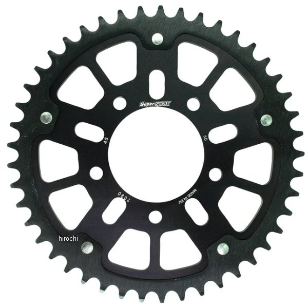 SUPERSPROX リアスプロケット ステルス 530-45T 黒