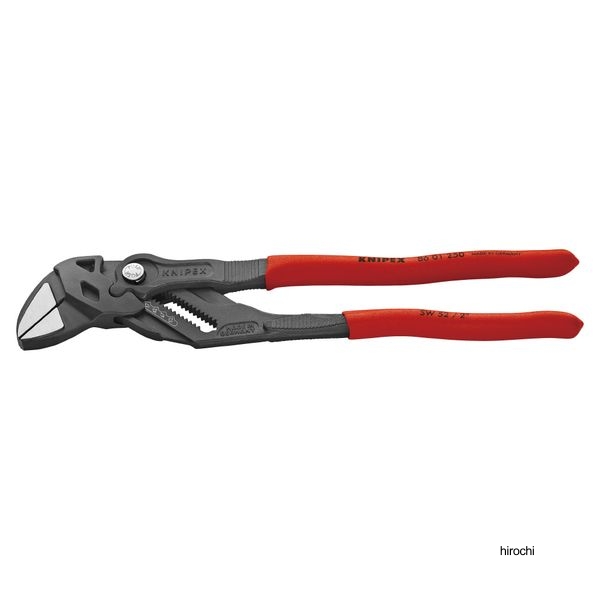 KNIPEX プライヤーレンチ 250mm プラスティックコーティングハンドル 亜鉛合金メッキ