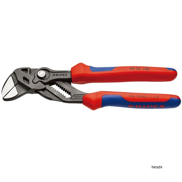 KNIPEX プライヤーレンチ 180mm コンフォートハンドル 亜鉛合金メッキ