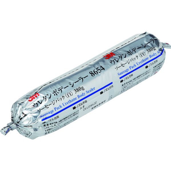 自動車補修用シーリング材 ウレタンボデーシーラー ソーセージパック  白 380g