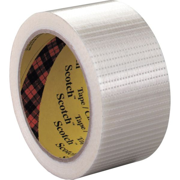 895975X50 103-8909  フィラメントテープ 8959 75mmX50m 12巻入り