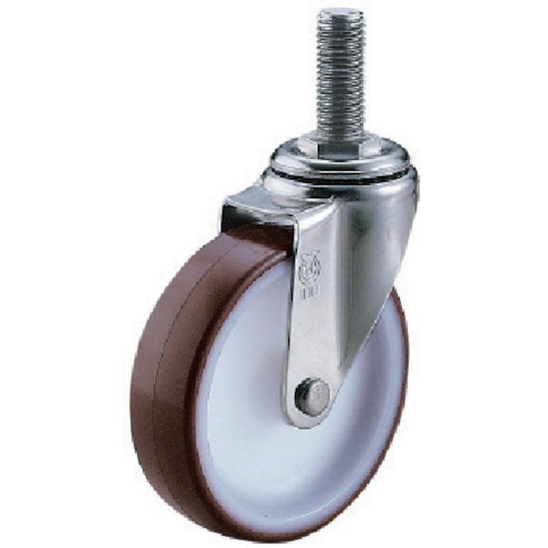 ねじ込み式 自在 キャスター ウレタン 車輪径100mm Sタイプ ST型 ネジ寸法M12×35ピッチ1.75