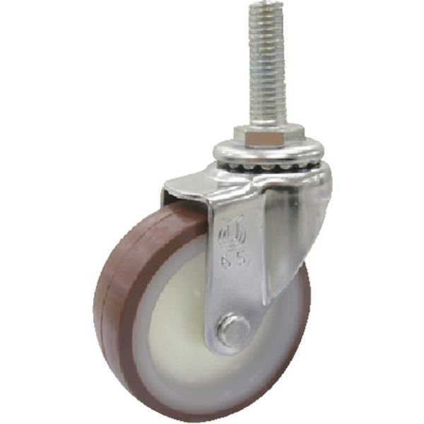 ねじ込み式 自在 ステンレスキャスター ウレタン 車輪径75mm SUS-ET型 ネジ寸法M12×35ピッチ1.75