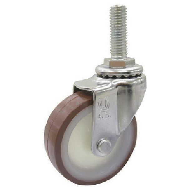 ねじ込み式 自在 ステンレスキャスター ウレタン 車輪径50mm SUS-ET型 ネジ寸法M12×35ピッチ1.75