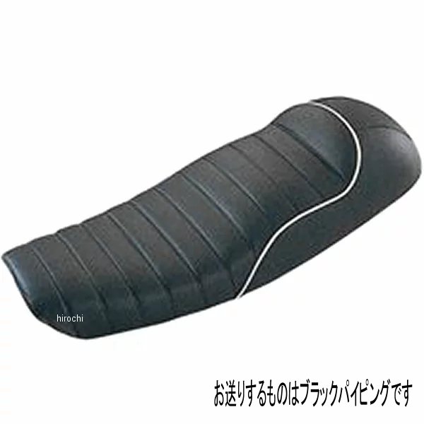 カフェ・スリーシート 08年以前 SR500、 SR400 ロールタイプ ノーマルタンク 黒パイピング