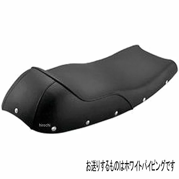 カフェ・スリーシート タンクカバー用 08年以前 SR500、SR400 白パイピング