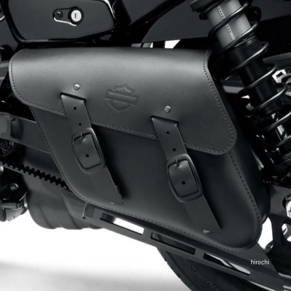 シングルサイド スイングアームバッグ 21年-23年 スポーツスターS、ナイトスター ブラックレザー 90202530