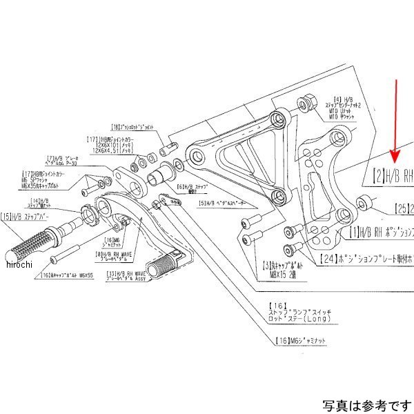 H/B RH ホルダー Z900RS