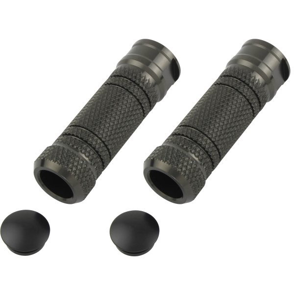 ポッシュ POSH アルミマシンドステップバー ローレット エグリ M8タップ チタン