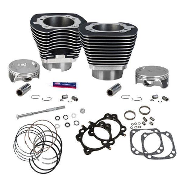 124ci シリンダー＆ピストンキット STDコンプW.BLK